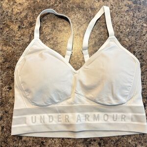 UA White Sports Bra (L)